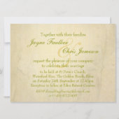 Rose blanche mariage grande invitation paysage (Dos)