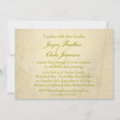 Rose blanche mariage grande invitation paysage (Dos)