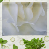 Rose blanche Pétales Fleur Floral Art Serviette de (Plié)
