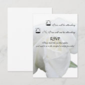 Rose blanche RSVP officiel (Devant / Derrière)