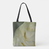 Rose blanche sur le sac d'impression (Dos)