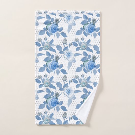Rose bleu (Serviette à main)