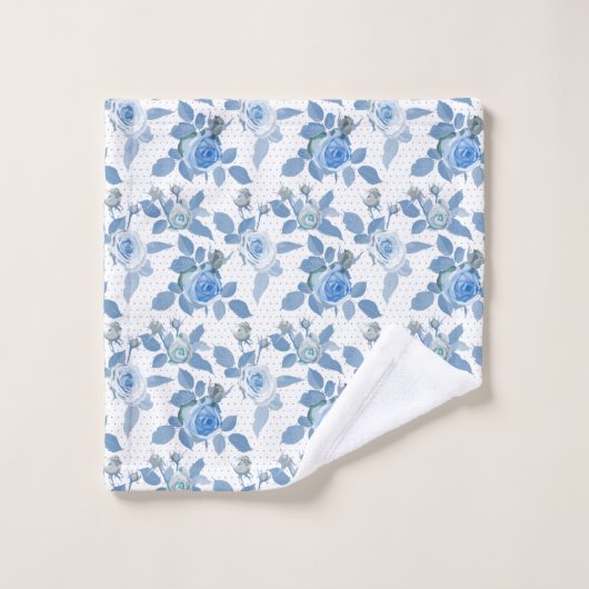 Rose bleu (Gant de toilette)