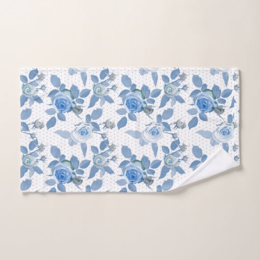 Rose bleu (Serviette à main)