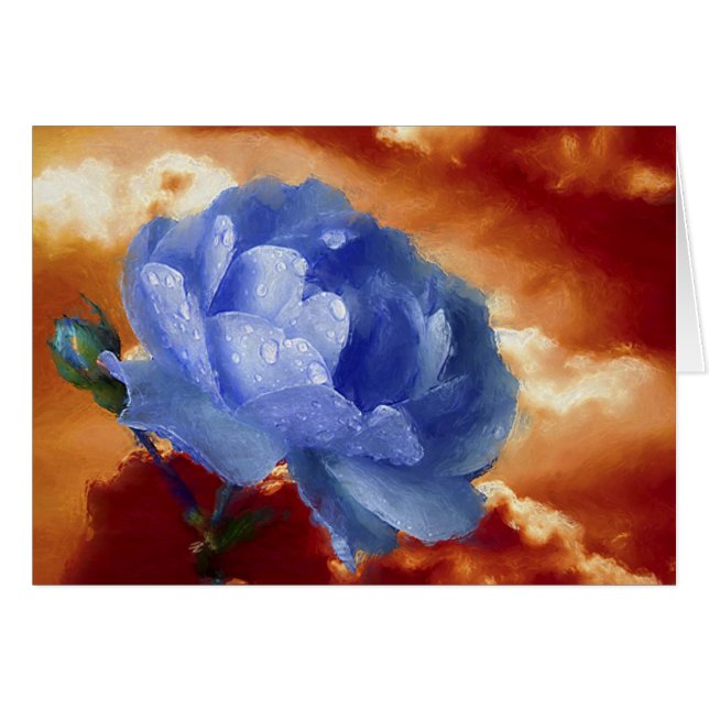Rose bleu (Devant horizontal)