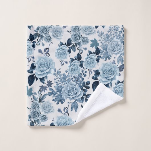 rose bleu (Gant de toilette)