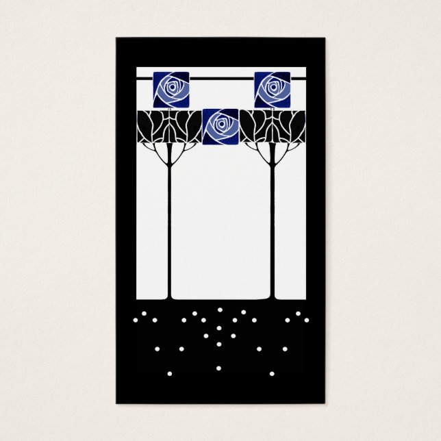 Rose bleu Art nouveau (Devant)