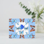 ROSE BLEU ! Carte postale (Debout devant)