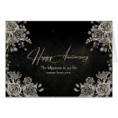 Rose Bleu Et Perles (Devant horizontal)