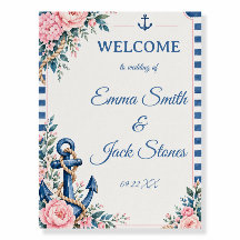 Rose Bleu Floral Marin Mariage 
