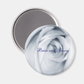 rose bleu magnet mariée et chambre (Recto/Verso)