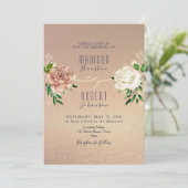 Rose bleu marine or Invitation floral (Debout devant)
