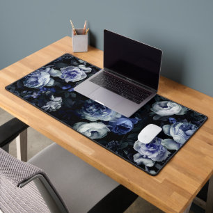 Rose Bleu Poussiéreuse Romantique Foncé Floral