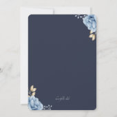 Rose bleu Quinceañera Invitation (Dos)