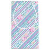 Rose, Bleu Rose Blancs Petite Sac Cadeau (Dos)