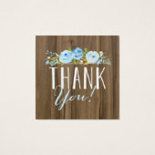 Rose bleu rustique Merci  Mini Carré Favoriser (Dos)