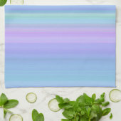 Rose bleu turquoise vert Pastel Serviette de cuisi (Plié)