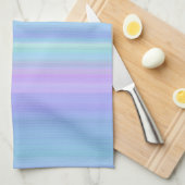 Rose bleu turquoise vert Pastel Serviette de cuisi (Quart Plié)