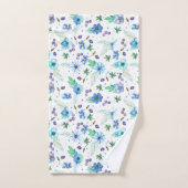 Rose bleue (Serviette à main)