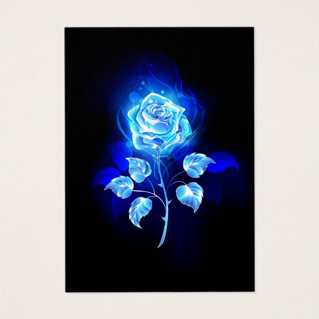 Rose bleue brûlante (Devant)
