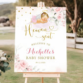Rose Blonde Angel Baby Heaven envoyé Affiche de bi