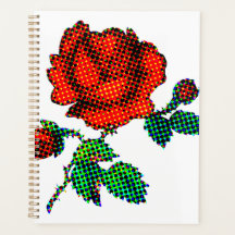Rose Bloom Halftone Fine Art