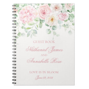 Rose Blooms Floral Hydrangeas Mariage Livre d'invi