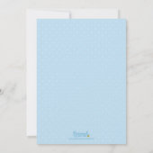 Rose Blue Boy Baby shower Invitation (Dos)