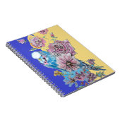 Rose Blue Budgie Aquarelle marine Carnet d'oiseaux (Côté Droit)