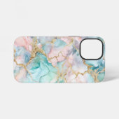 Rose Blue Gold Marble iPhone Hoesje (Achterkant horizontaal)