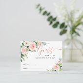Rose Blush Flowers Devine Combien De Carte De Jeu (Debout devant)