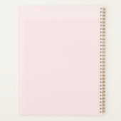 Rose Blush moderne Nom du monogramme personnalisé (Dos)