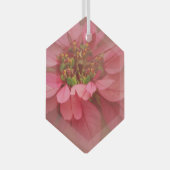 Rose Blush Poinsettias Art numérique Ornement en v (Avant droite)