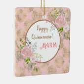 Rose Blush Quinceanera Ornement (Droite)