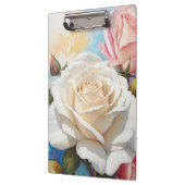 Rose Boeket Schilderij Ontwerp Klembord (Links)