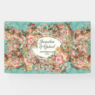  Rose Boeket Turquoise Roze Vrijgezellenfeest Spandoek