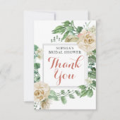 Rose Boho classique Merci de Fête des mariées Flor (Devant)