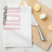 Rose Bold Habits sains Vie Cuisine Serviette (Quart Plié)