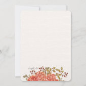 Rose Borders Uitnodiging (Achterkant)