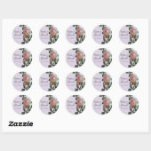 Rose botanique, Sticker Mariage Lilac ou Sceau (Feuille)