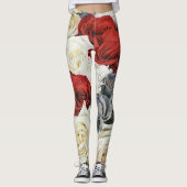 Rose Bouquet Art Leggings (Devant)