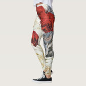 Rose Bouquet Art Leggings (Gauche)