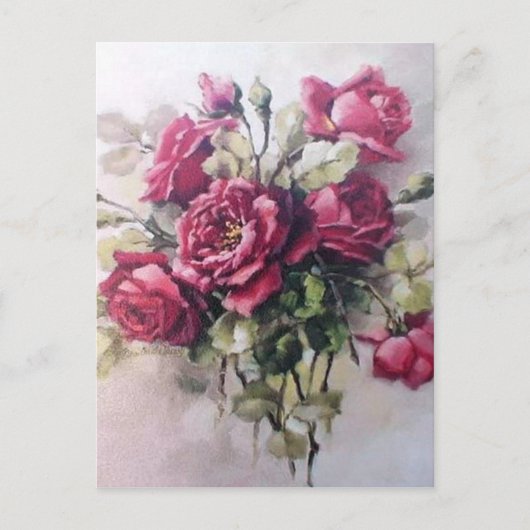 Rose Bouquet Briefkaart (Voorkant)