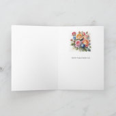 Rose bouquet Carte de la Saint Valentin pour elle (Intérieur)