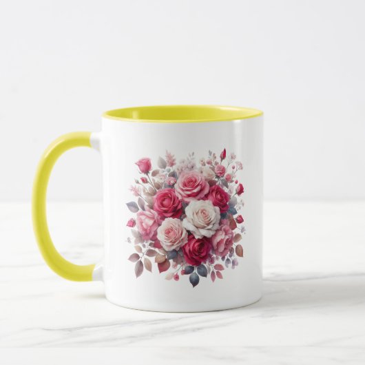 Rose Bouquet Floral Design-62104 Mok (Links)