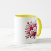 Rose Bouquet Floral Design-62104 Mok (Voorkant rechts)