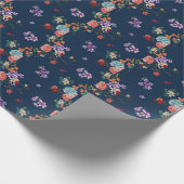 Rose Bouquet Floral Pattern Cadeaupapier (Hoek)