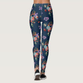 Rose Bouquet Floral Pattern Leggings (Achterkant)