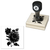 Rose Bouquet Floral Rubberstempel (Gestempeld)