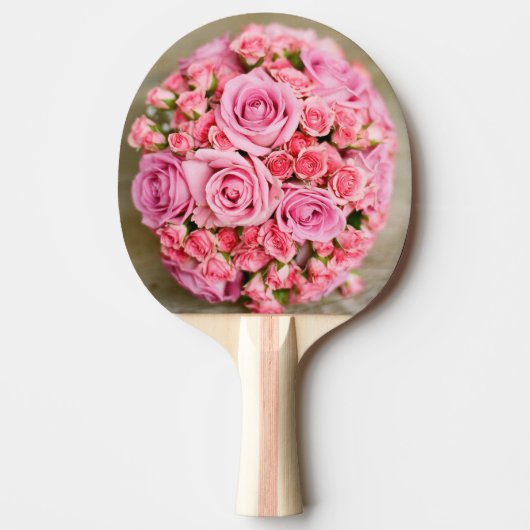 Rose Bouquet Flower Tafeltennisbatje (Voorkant)